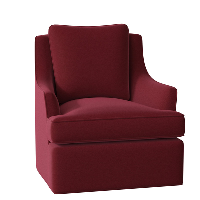 Bradley Swivel Armchair, Margaret Lipstick