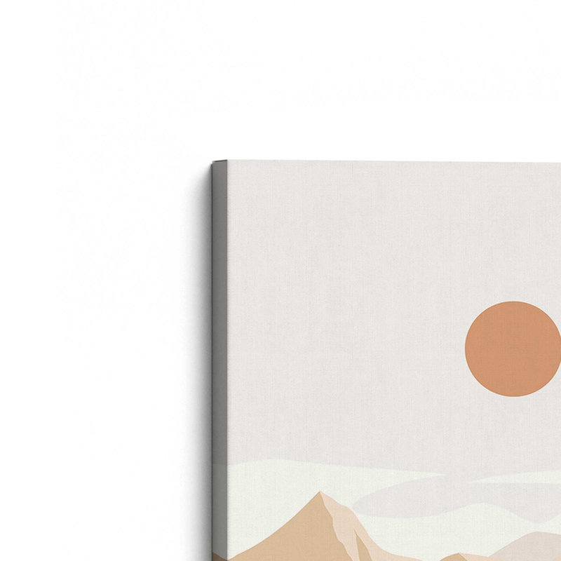 Impression de montagne minimaliste v1, H 18 po x l 12 po x P 1,25 po, Toile tendue