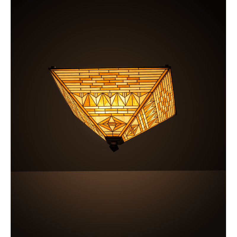 Valencia Mission 4 - Light Flush Mount