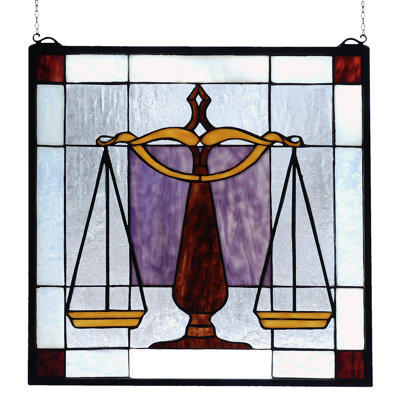 Americana Judicial Stained Glass Window