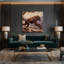 Faune gélifiée sur toile, art mural brun-716008250