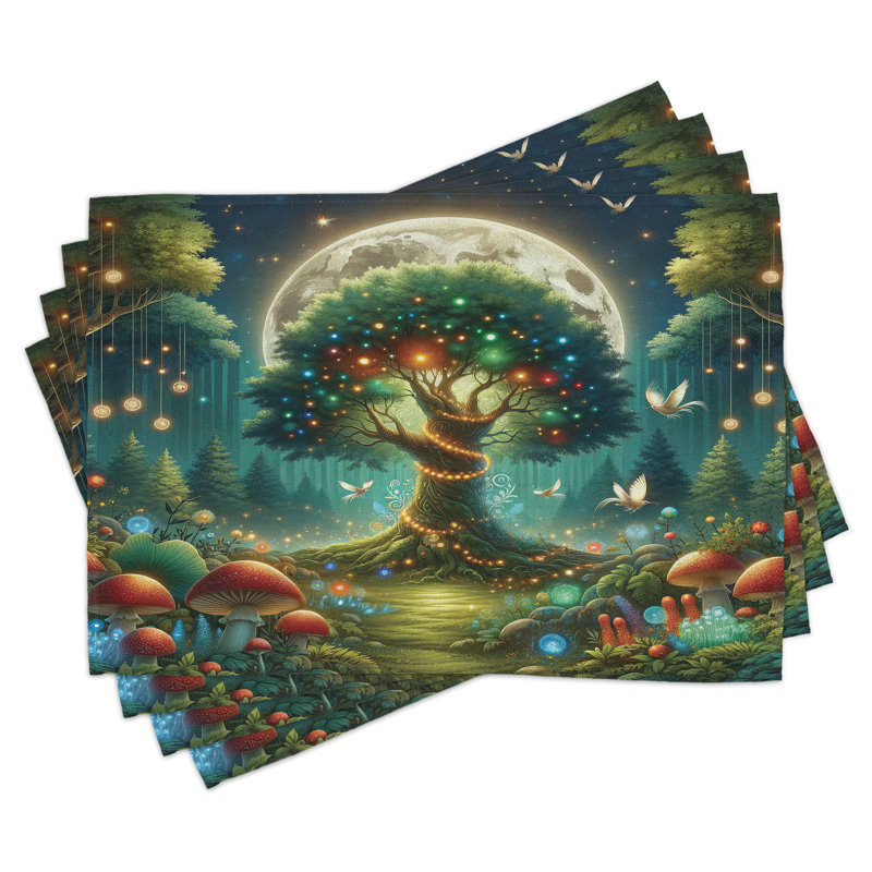 Ensemble de 4 napperons Ambesonne Nature