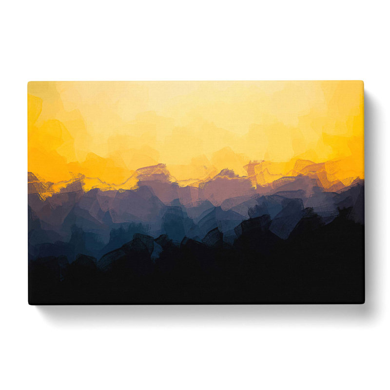 Mount Seymour In Canada In Abstract - Wrapped Canvas Painting, 35cm H x 50cm W x 3cm D