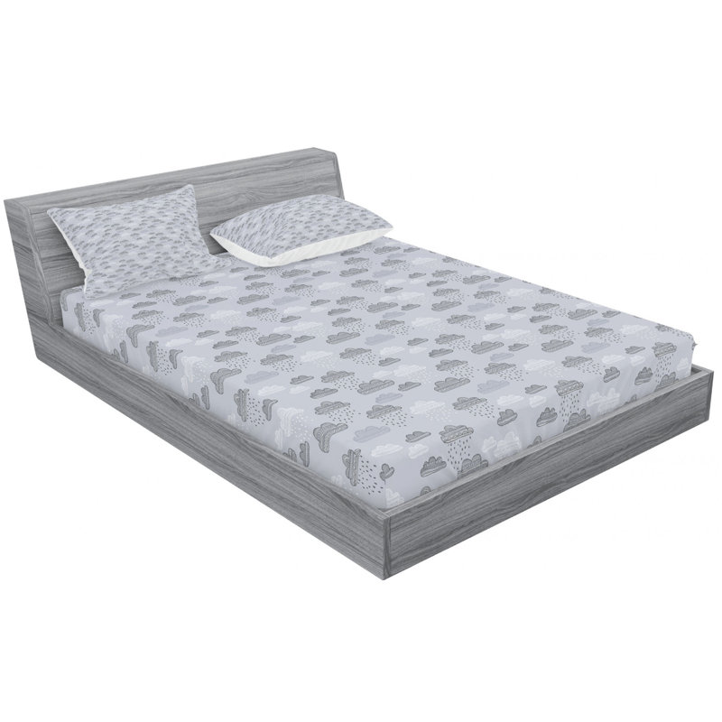 Microfiber Sheet Set, Queen Sheet Set with Fitted Sheet