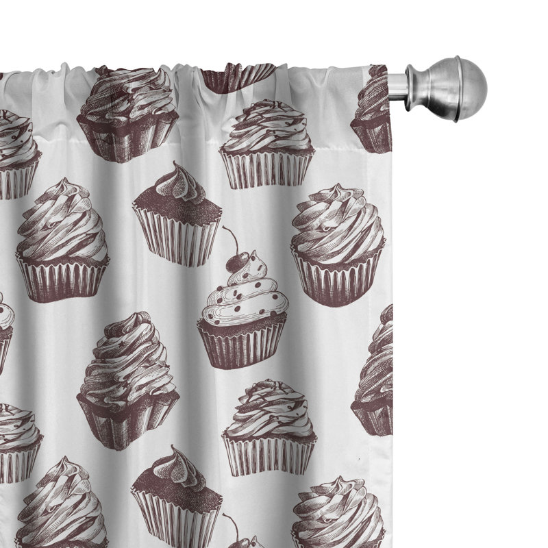 Panneau coulissant avec passe-tringle Cupcake, 28 po x 63 po