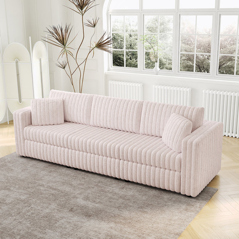 Comfortable And Versatile 3-Person Sofa With Detachable Cushions For Easy Cleaning