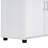 White Bathroom Floor Cabinet With 4 Doors, Adjustable Shelves, Made Of For A Long Time Use Storage Waterproof Long-Term
