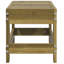 Darron Rectangular Solid Wood Outdoor Side Table - 30 cm W 62 cm D-2098335303