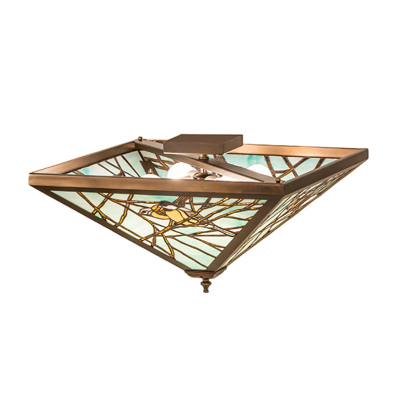 Charelle Glass Semi Flush Mount
