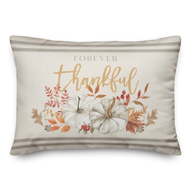 Forever Thankful Lumbar Pillow