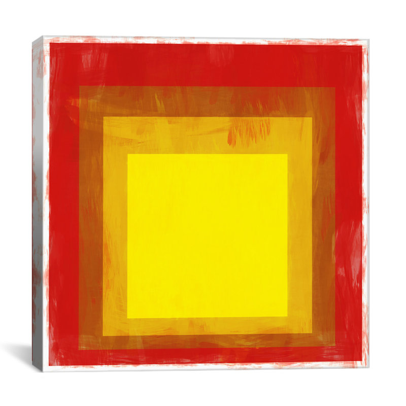 Albree Modern Squares, impression sur toile, H 12 po x l 12 po x P 1,5 po, Pas de tapis, Toile tendue