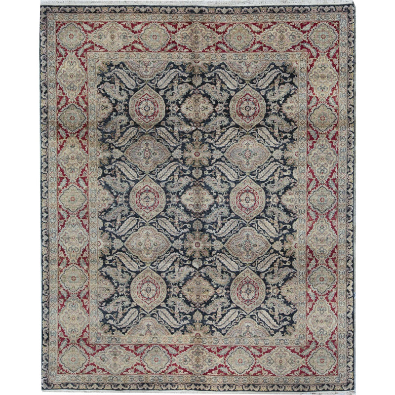 Wool Oriental Area Rug, Rectangle 8'9" x 11'11"