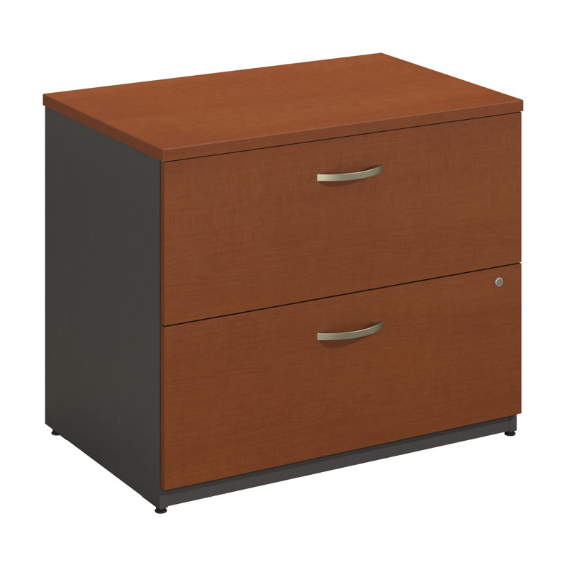 Series C 36'' Wide 2 -Drawer File Cabinet, Auburn Maple/Graphite Gray