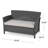 Morphis 51 " W Metal Loveseat with Cushions-773718740-773718741