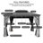 Kozyard Alexander Gray Double Roof Hardtop Gazebo with Privacy Curtain Mosquito Netting-86724633