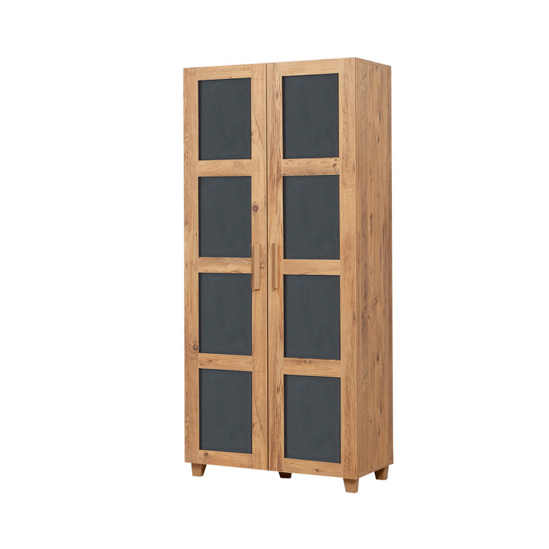 Armoire Thainara, Brun / anthracite