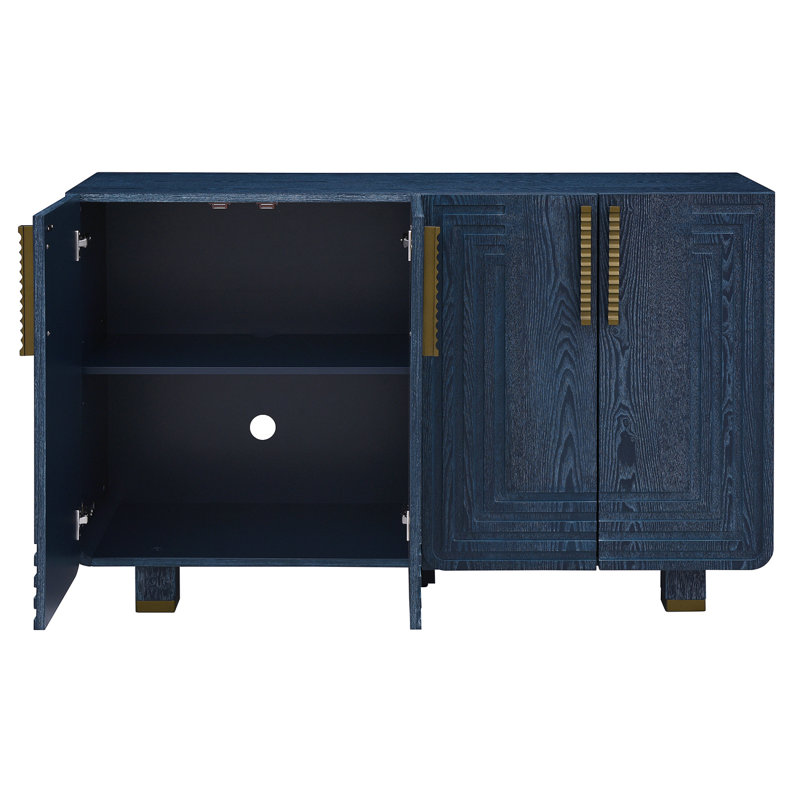  4-door Sideboard With Adjustable Shelves, Antique Navy