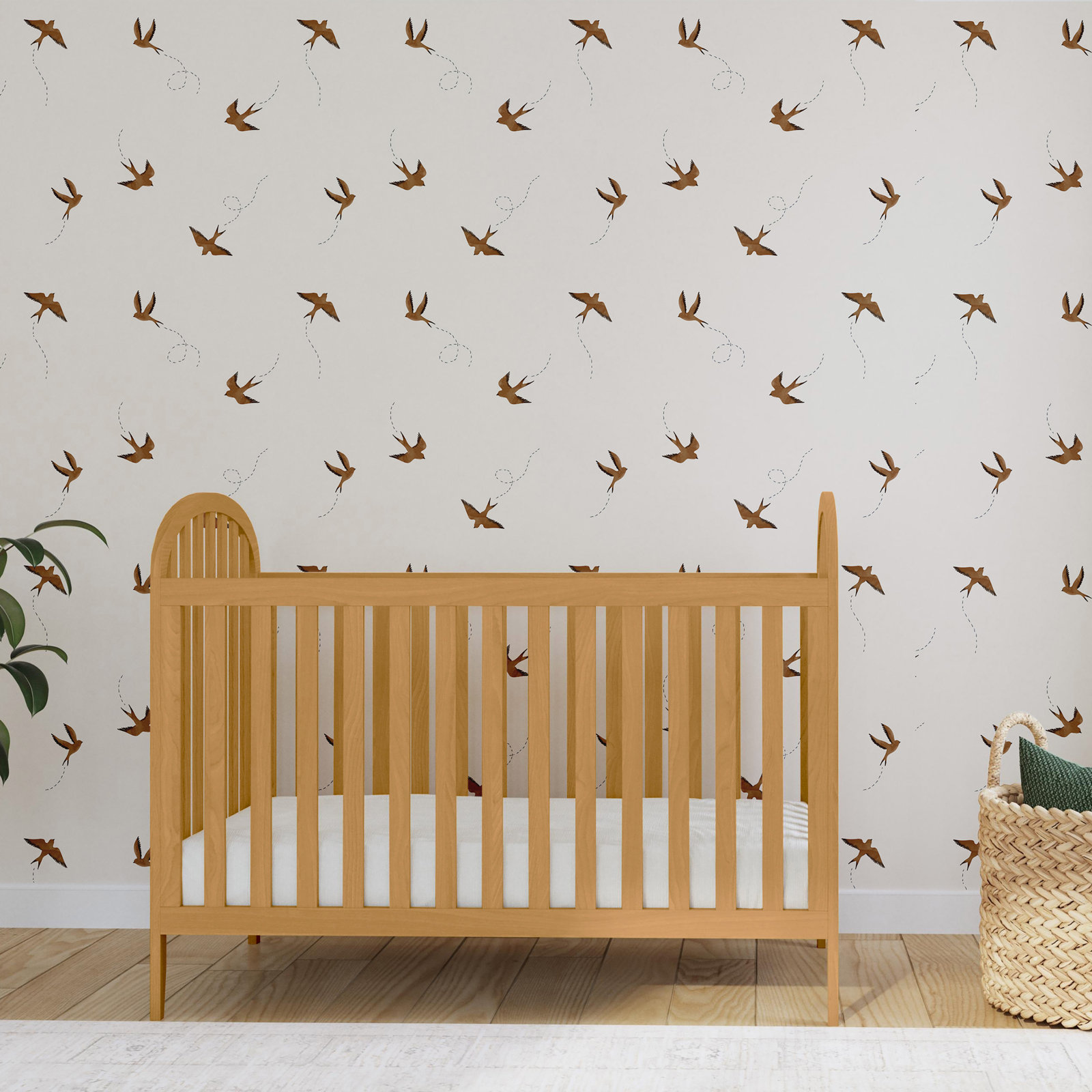 Beau Pine 3-in-1 Convertible Crib, Honey