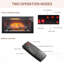 Infrared Electric Fireplace With Removable Trim Kit, Touch Panel Control For Home Decor And Heating-574101938