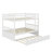 Full Over Full Rubber Wood Bunk Bed With Trundle