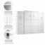 Arlex Pur Queen Murphy Bed and Storage Units with Drawers and Doors (115W)-88513652