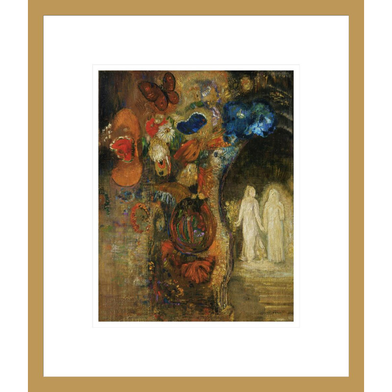 Apparition par Odilon Redon - Impression Giclée sur cadre, H 16,06 po x l 13,75 po