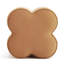 Pouf d'appoint moderne Leiani en velours, forme trèfle, 47 cm de large, pour salon, chambre et coiffeuse-554378338