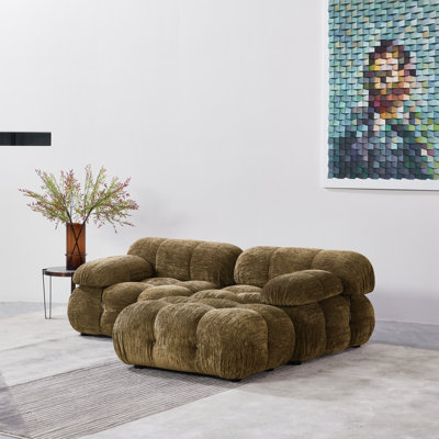 Upholstered L-Shaped Sectional Reversible