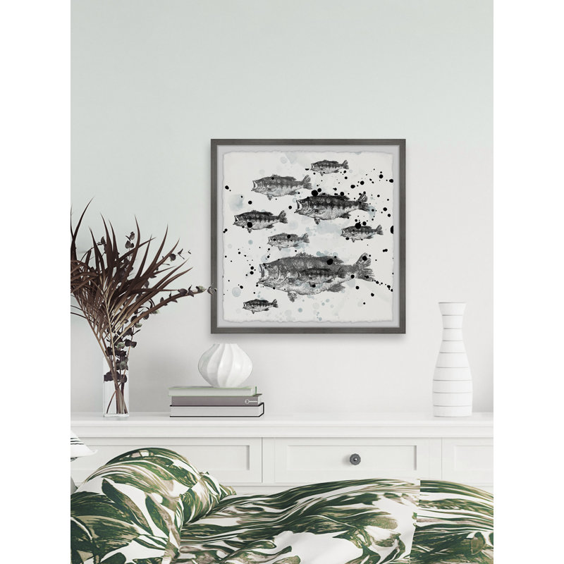 We Swim Together by Marmont Hill - Single Picture Frame Painting, 45cm H x 45cm W