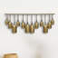 Cloche de suspension en jute Neyra Iron Cow Bells