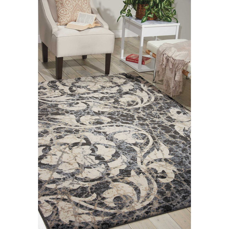 Shanana Floral Indoor Rug, Rectangle 9'3" x 12'9"