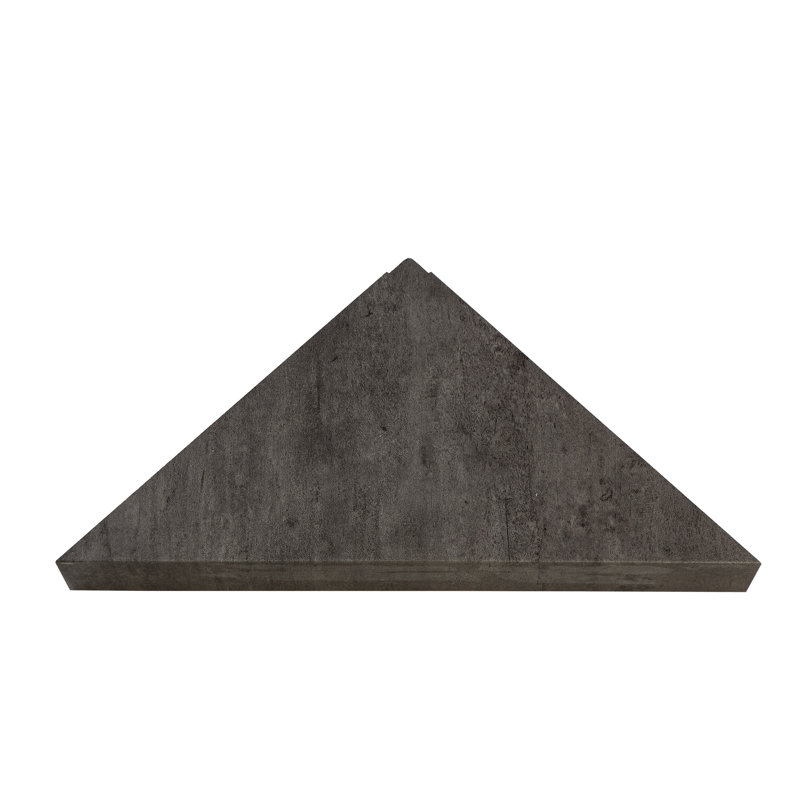 Ashen Slate Waterproof PVC Corner Shower Shelf