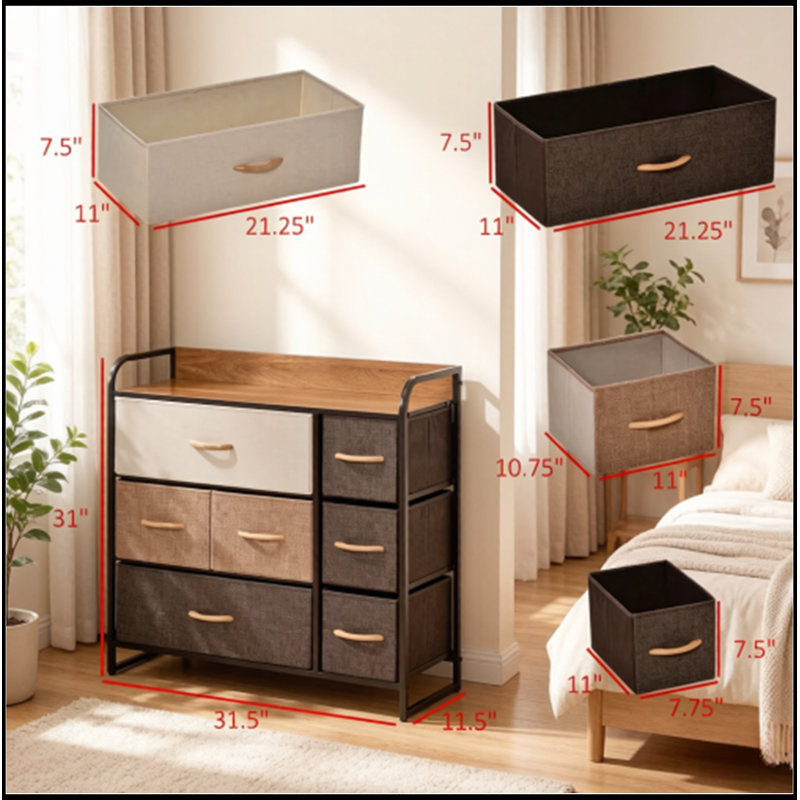 Armoire de rangement moderne avec tablette ouverte et tiroirs