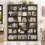 Bibliothèque standard Huckins H 71,2 "x l 63,4" avec tablettes réglables-121780345