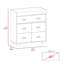 Commode 5 tiroirs Edgemont brun foncé-768315936