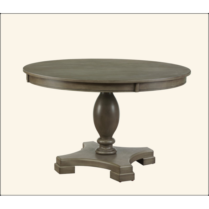 Gray Oak Finish Dining Table