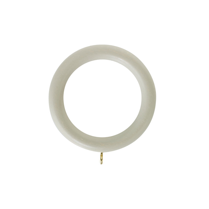 Keswick Wood 5cm Single Curtain Pole, 5cm H x 200cm W x 5cm D, Stone