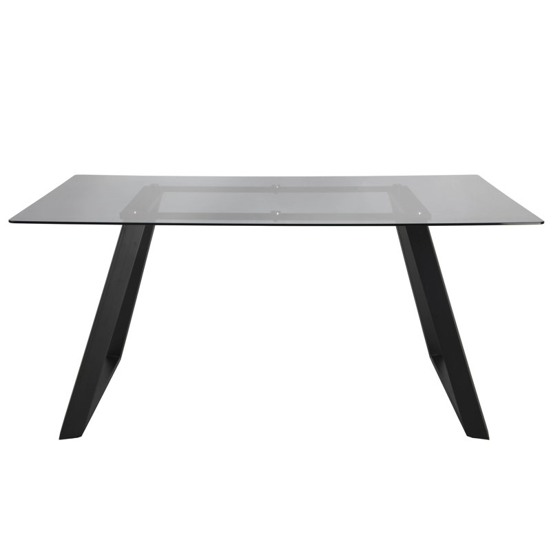Kymisha Rectangular 160Cm L x 90Cm D Dining Table, Clear