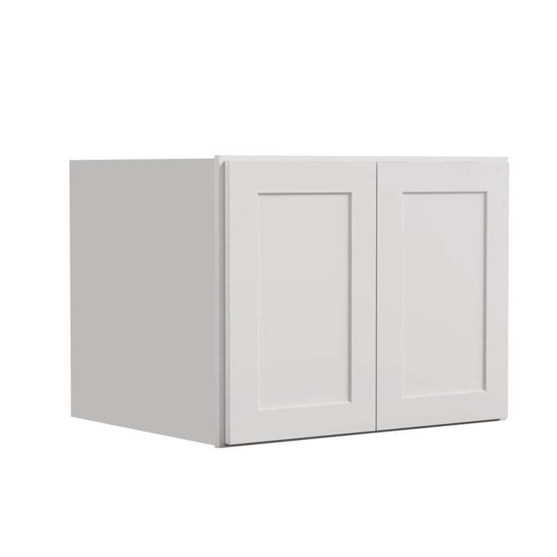 Armoire murale standard HOMEIBRO Cozy Design, 30 po L x 24 po P x 24 po H, en contreplaqué, couleur gris tourterelle, prête à assembler