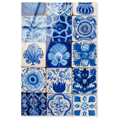 «Lazuli Layout Acrylique Print Coastal Wall Art» par Art Remedy, prêt à accrocher, 30 x 45