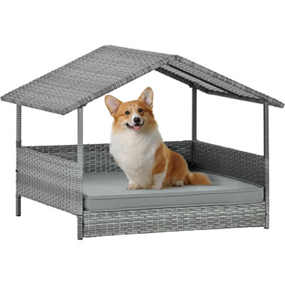 Niche pour chien avec auvent 32 po