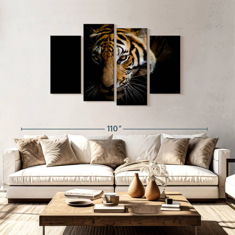 Brampt Sumatran Tiger, 48" H x 75" W