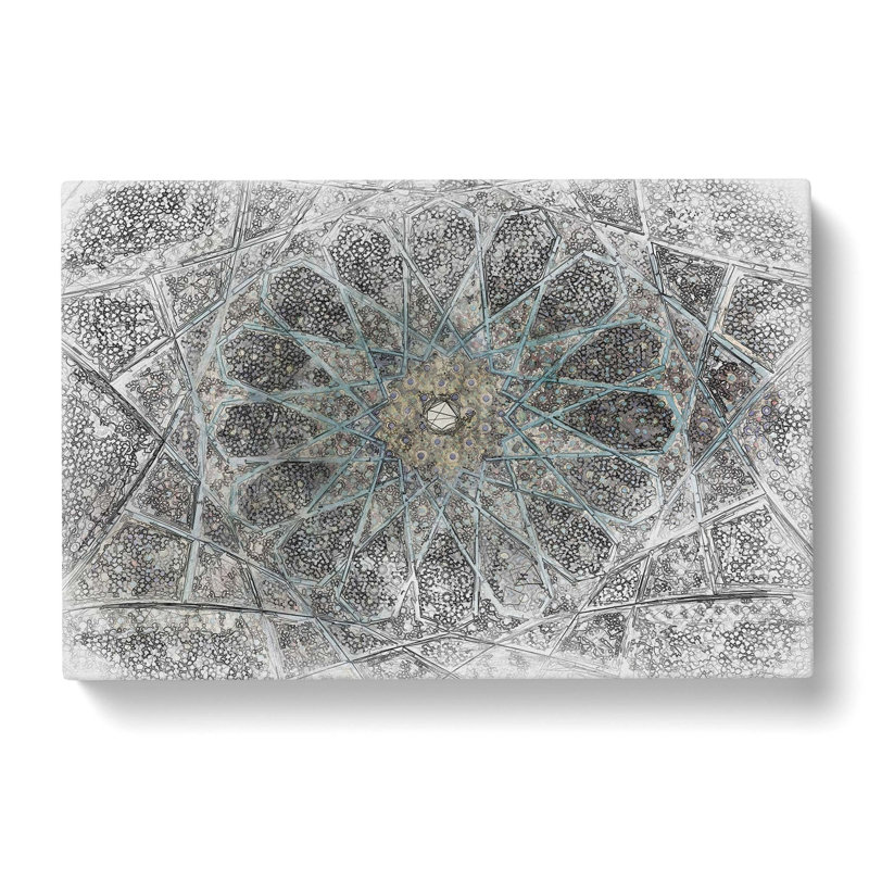 Mosaic Pattern in Abstract - Wrapped Canvas Graphic Art Print, 50cm H x 76cm W x 3cm D