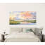 «Pastel Marsh Sunset Landscape, Carolina Lowcountry Coastal Watercolor, Reproduction d'art mural-101103055-101103044
