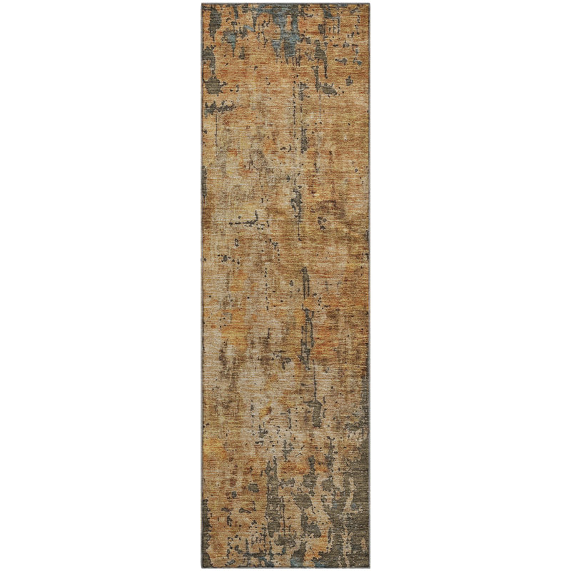 Premium Machine Washable Dominick AMF1203 Abstract Rug, Runner 2'3" x 7'6"