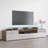 Casares 76.3" Modern TV Stand with LED Lighting, High Gloss Finish, Media Storage-1133262383