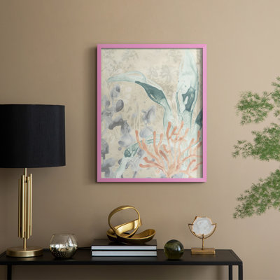 Ocean Lace II Framed Print - Solid Wood
