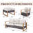Drazen Wicker Steel Outdoor Seating Group-910527885-910527884