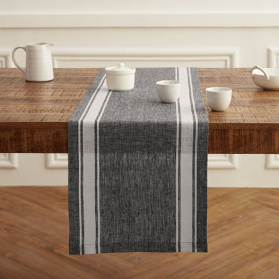 Country Stripe - 100% Pure Linen Table Runner