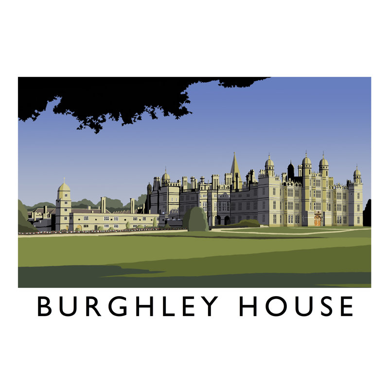 Burghley House 2 by Richard O'Neil - Print, No Frame, 40 cm H x 50 cm W x 1 cm D
